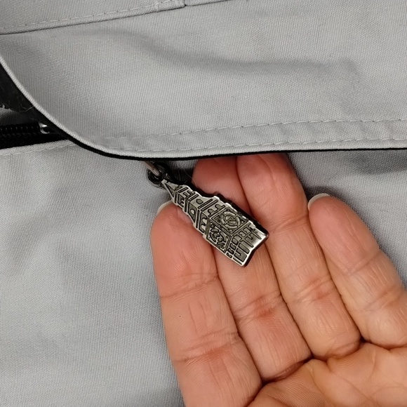 London Fog Mens Size 44 regular light gray bomber jackets - Picture 11 of 15